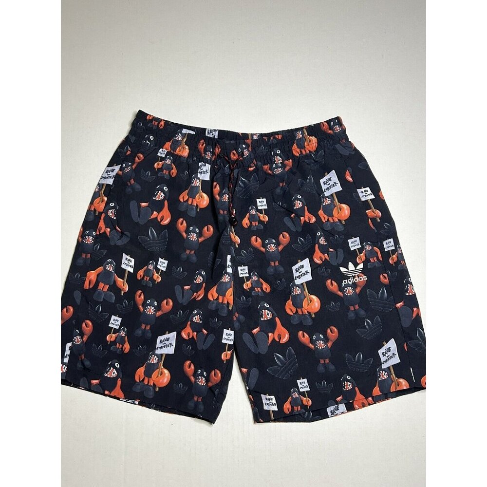 Adidas Philip Colbert Save The Lobster Shorts Mens Med Black Prime Green